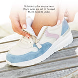 Bat 6V - Womens Wide Fit Wedge Heel Easy Access Trainers by DB Shoes