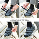 Bullfinch 6V - Womens Wide Fit Touch Strap Easy Access Flat Shoes by DB Shoes