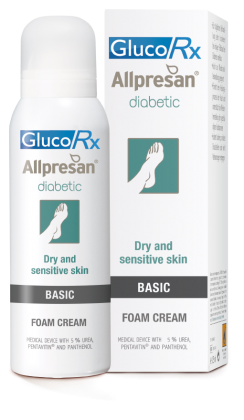 Allpresan Foam Foot Cream for Diabetics 5% Urea Basic