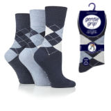 Ladies Gentle Grip Socks Argyle