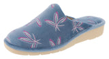 BALSAM 2V - Womens Wide Fit Slip-on Mule Slippers by DB Shoes