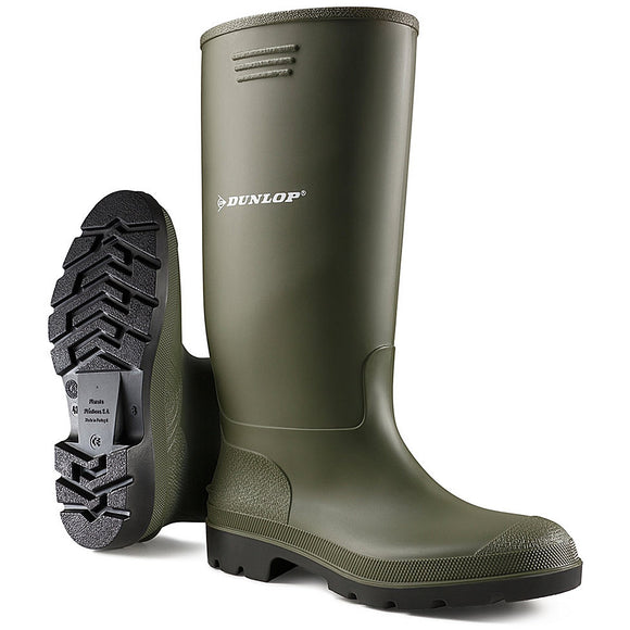 Pricemastor 380VP Green Wellington Boot by Dunlop