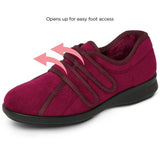 Eunice by DB - Womens Wide Fit Easy Access Slippers - 2V Fitting