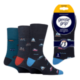 MENS GENTLE GRIP SOCKS - 3 PACK