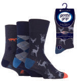 MENS GENTLE GRIP SOCKS - 3 PACK
