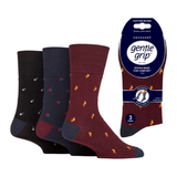 MENS GENTLE GRIP SOCKS - 3 PACK
