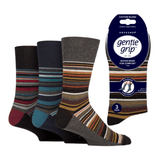 MENS GENTLE GRIP SOCKS - 3 PACK