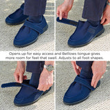 JAMIE 2V - Mens Wide Fit Stretch Fabric Strap Shoes by DB