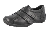 Bullfinch 6V - Womens Wide Fit Touch Strap Easy Access Flat Shoes by DB Shoes