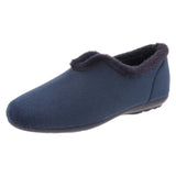 Faye 2V - Womens wide fit slip on slippers by DB Shoes