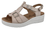 FRANCESCA 2V - Womens Wide Fit Wedge Heel Sandal by DB Shoes