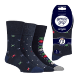 MENS GENTLE GRIP SOCKS - 3 PACK