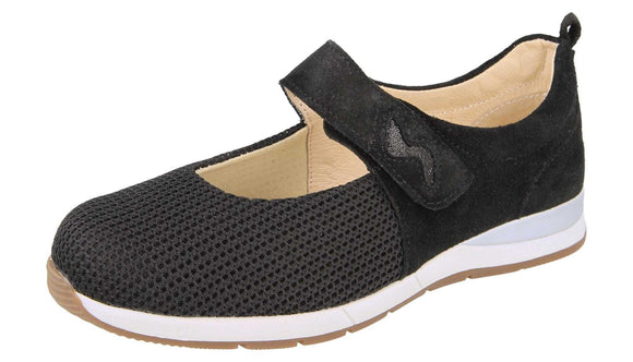 HAWAII 2V - Womens Wide Fit Stretch Panel Casual Shoe by DB Shoes