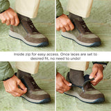 HECTOR 2V - Mens Wide Fit Zip and Lace Trainers by DB Shoes