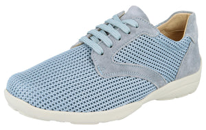 LEXI 2V - Womens Wide Fit Stretch Panel Trainer by DB Shoes