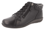 PIPIT 2V - Womens Wide Fit Lace Zip Fastening Ankle Boots by DB Shoes