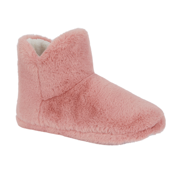 Rhubarb - Ladies plush faux fur bootee