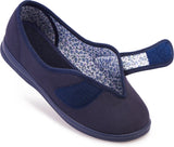 SALLY -  Wide fit Touchfastening Slipper by Cosyfeet