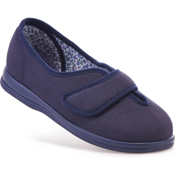 SALLY -  Wide fit Touchfastening Slipper by Cosyfeet
