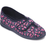 SALLY -  Wide fit Touchfastening Slipper by Cosyfeet