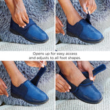 VANILLA 6V - Womens Wide Fit Stretch Fabric Touch Strap House Shoes by DB Shoes