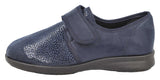 VANILLA 6V - Womens Wide Fit Stretch Fabric Touch Strap House Shoes by DB Shoes