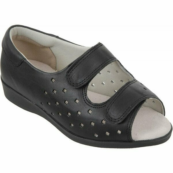 Cosyfeet Connie Ladies Wide Fit Leather Sandals